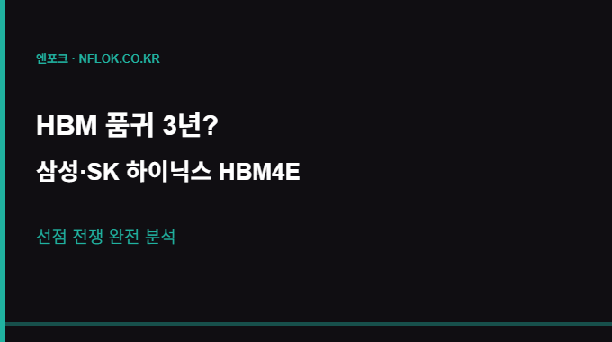 HBM 품귀 삼성 SK하이닉스
