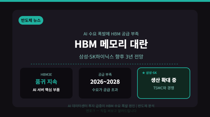 HBM 품귀 앞으로 3년? 삼성·SK하이닉스 HBM4E 선점 전쟁