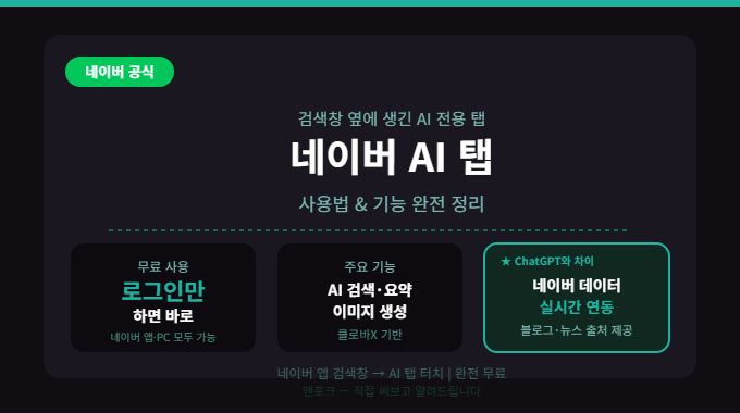 네이버 그린닷 자리에 생긴 AI탭, 기존 검색과 무엇이 다른가
